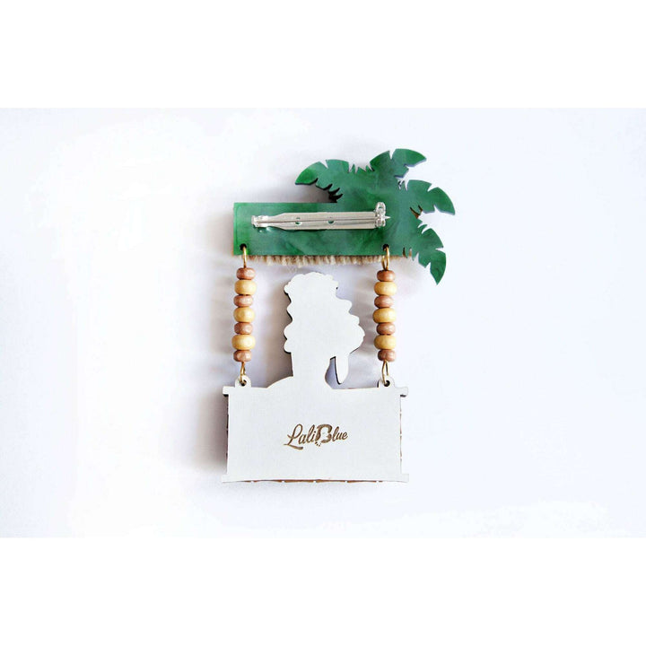 Tiki Bar Brooch