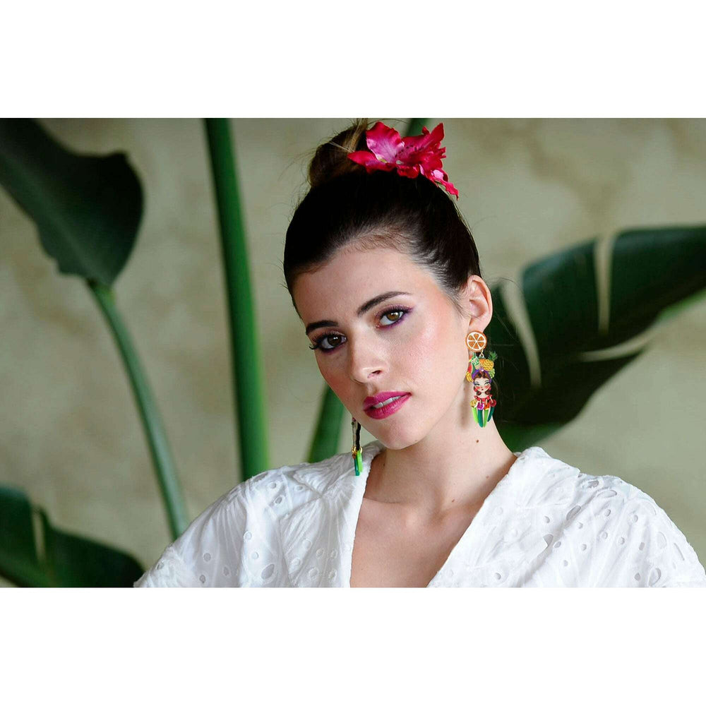 Tropical Tiki Girl Earrings
