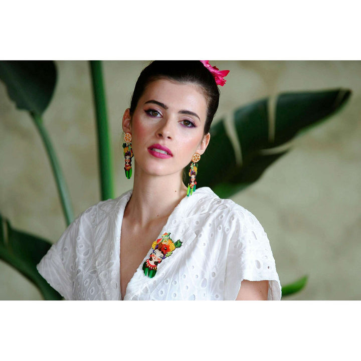 Tropical Tiki Girl Earrings
