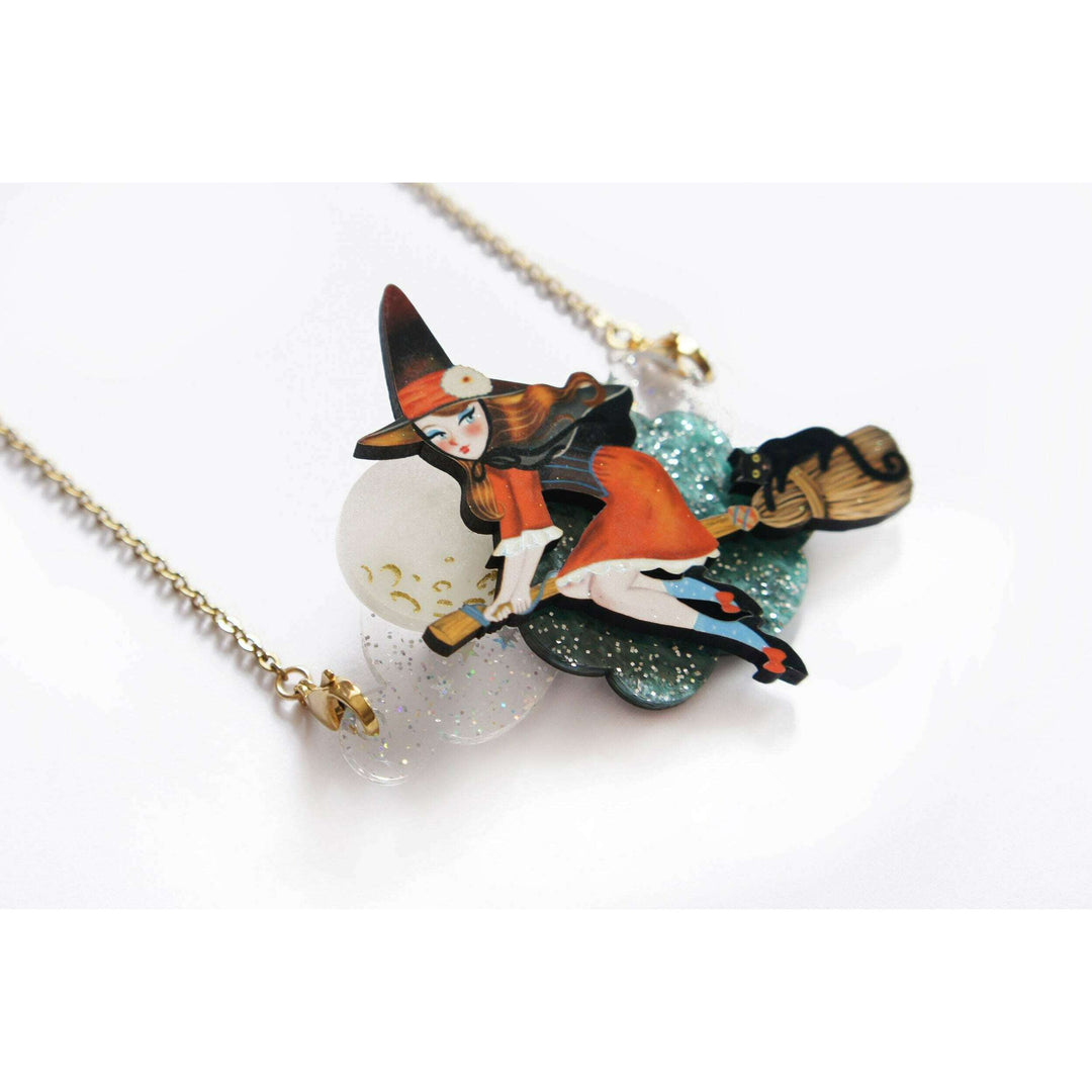 Witch Convertible Necklace-Brooch by Laliblue