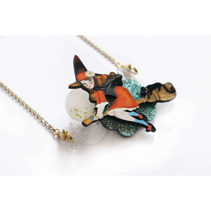Witch Convertible Necklace-Brooch by Laliblue