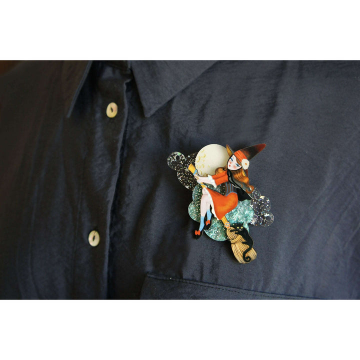 Witch Convertible Necklace-Brooch by Laliblue