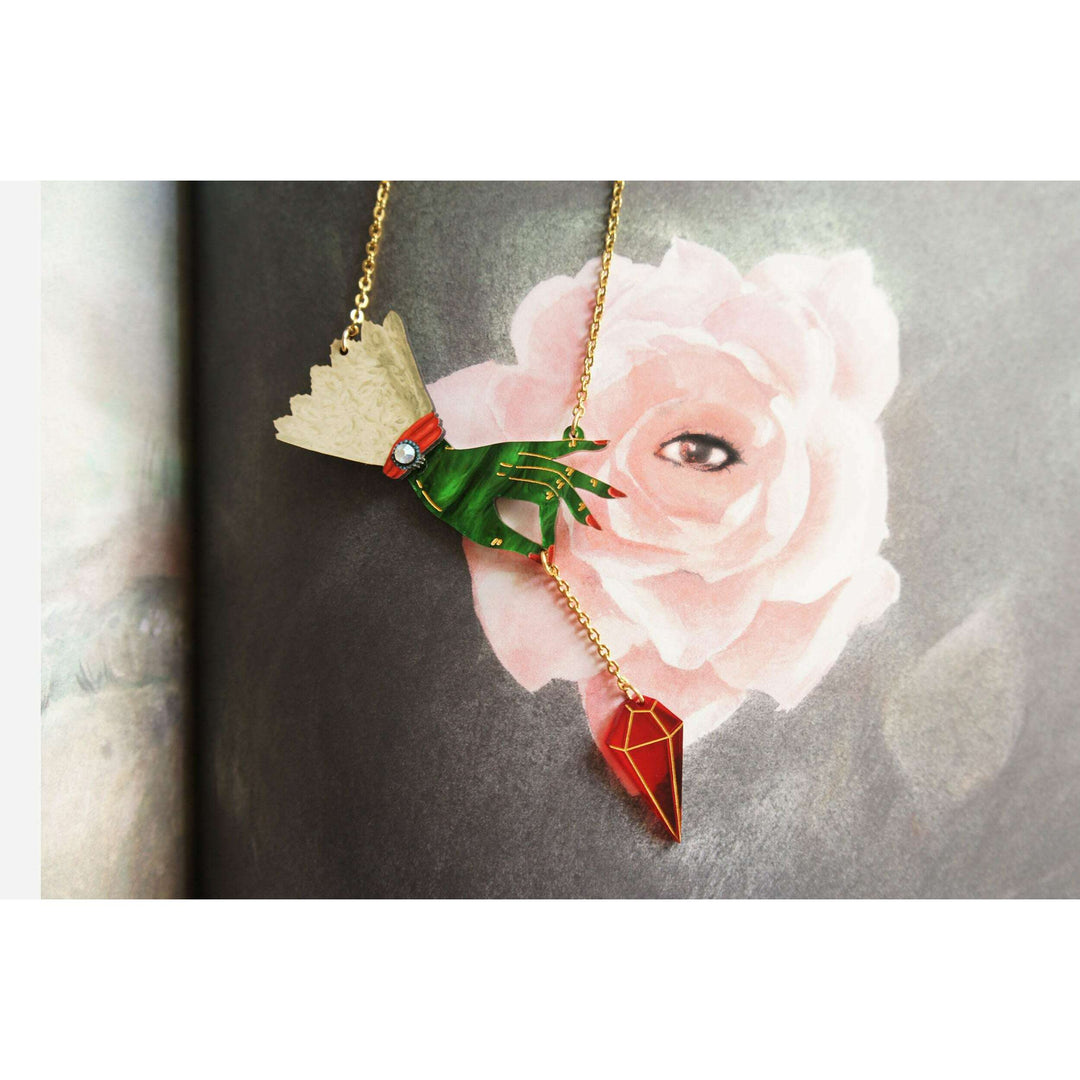 Witch Pendulum Halloween Necklace by Laliblue