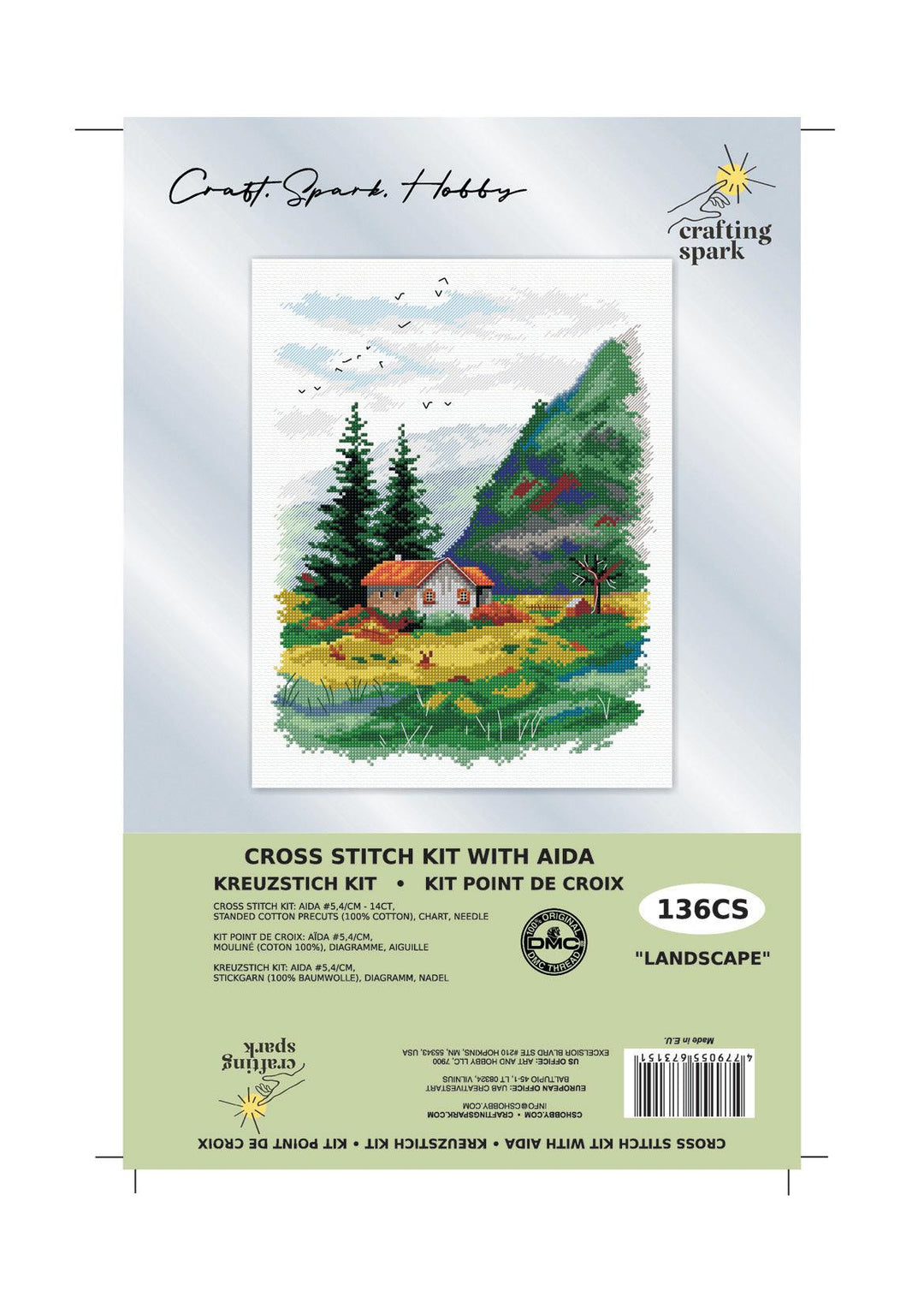 Landscape 136CS Counted Cross-Stitch Kit