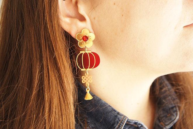 Lantern Party Earrings by LaliBlue - Quirks!