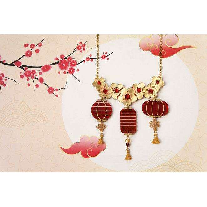 Lantern Party Necklace by LaliBlue - Quirks!