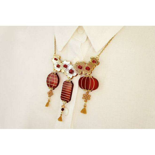 Lantern Party Necklace by LaliBlue - Quirks!