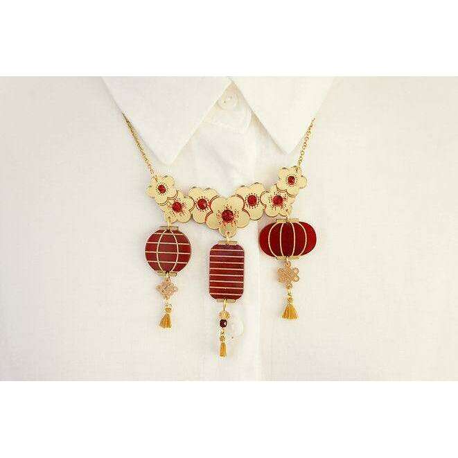 Lantern Party Necklace by LaliBlue - Quirks!