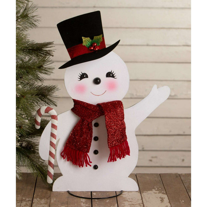 Large Jolly Tin Snowman by Bethany Lowe Designs, christmas decor
