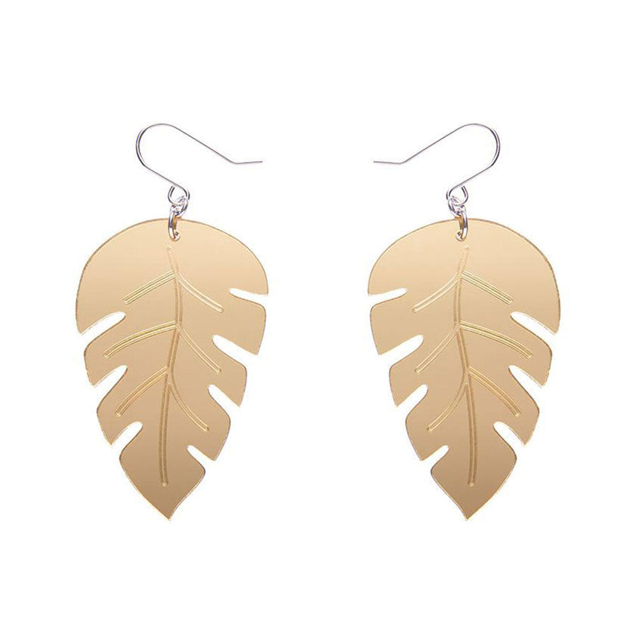 Large Leaf Essential Drop Earrings - Gold (3 Pack) by Erstwilder image