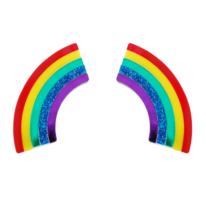 Last Chance! Over It! Rainbow Statement Earrings