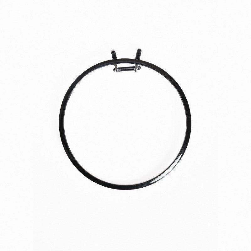 Large Spring Metal Embroidery Hoop Nurge 160-1 Deep Black