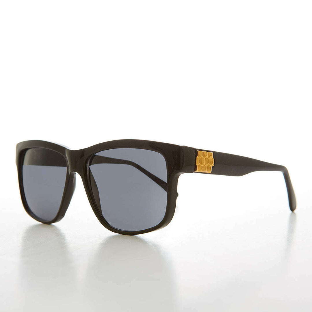 Large Square Block Frame Vintage Sunglass - Bryn