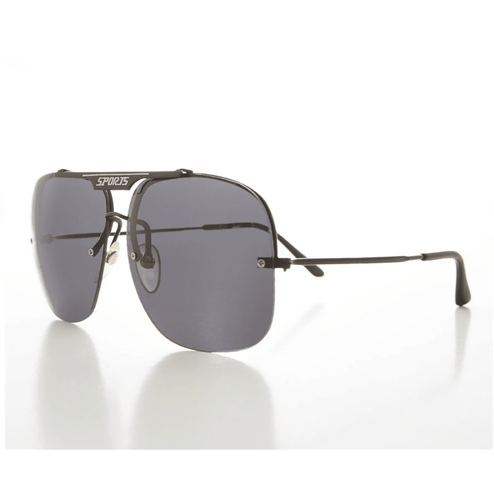 Large Square Pilot Vintage Sunglasses - Techie