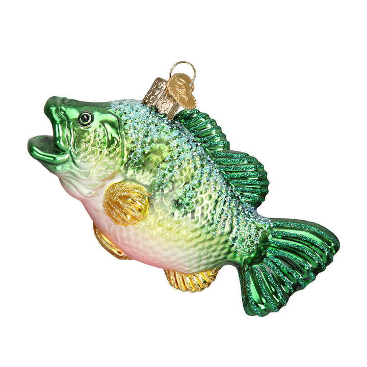 Old World Christmas Largemouth Bass Blown Glass Ornament