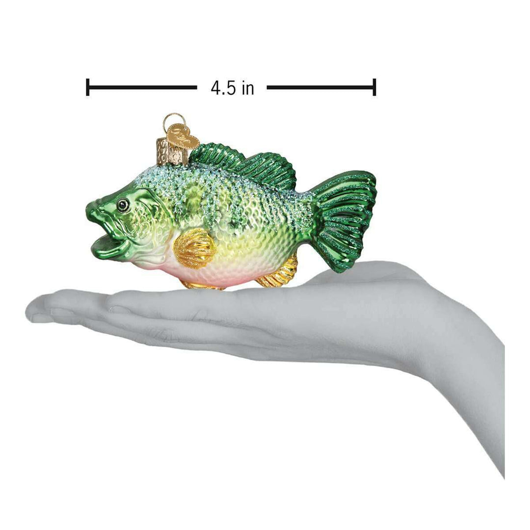 Old World Christmas Largemouth Bass Blown Glass Ornament
