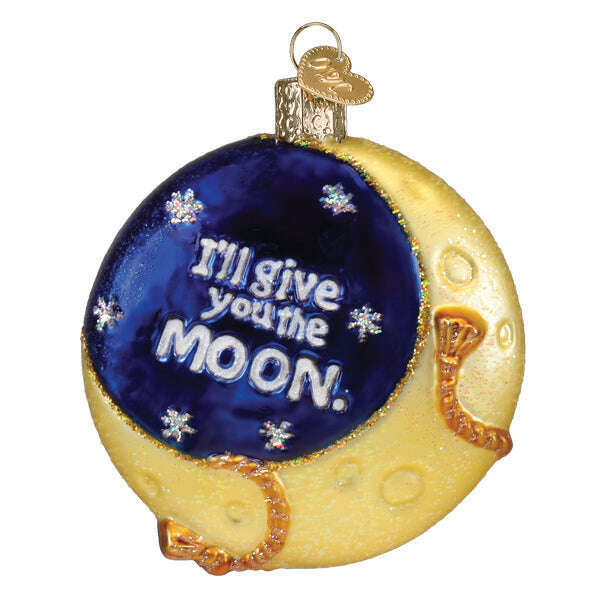 Old World Christmas Lasso the Moon Blown Glass Ornament