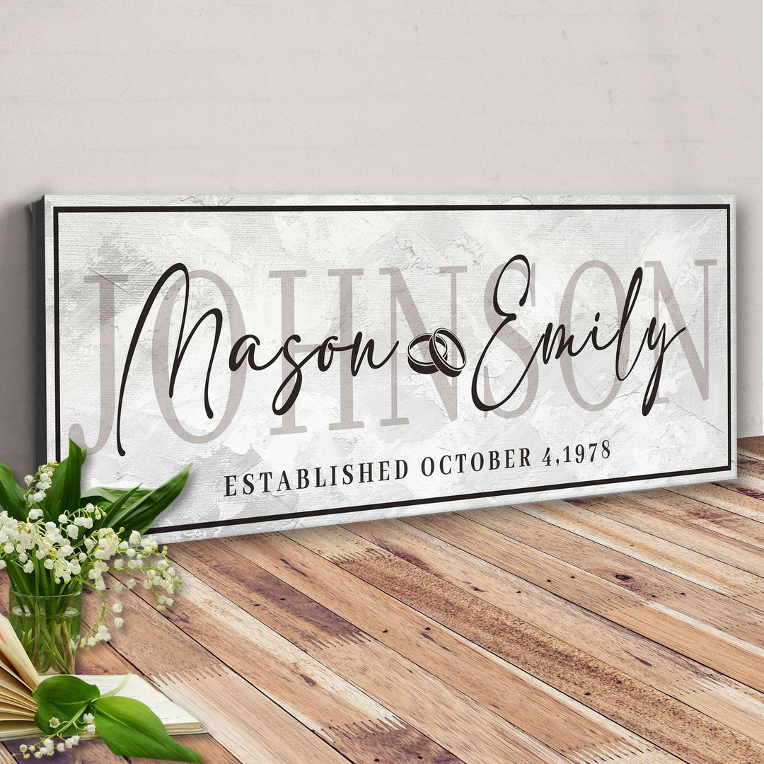 Last Name Wedding Gift Sign