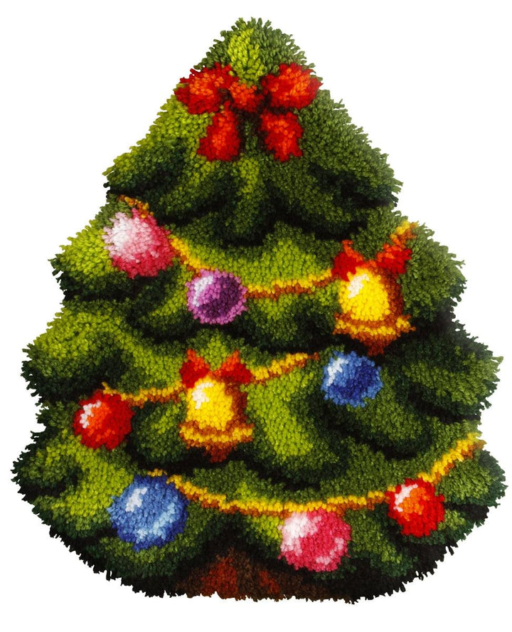 Latch hook cushion kit "Christmas tree" 4096