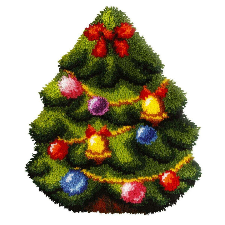 Latch hook cushion kit "Christmas tree" 4096