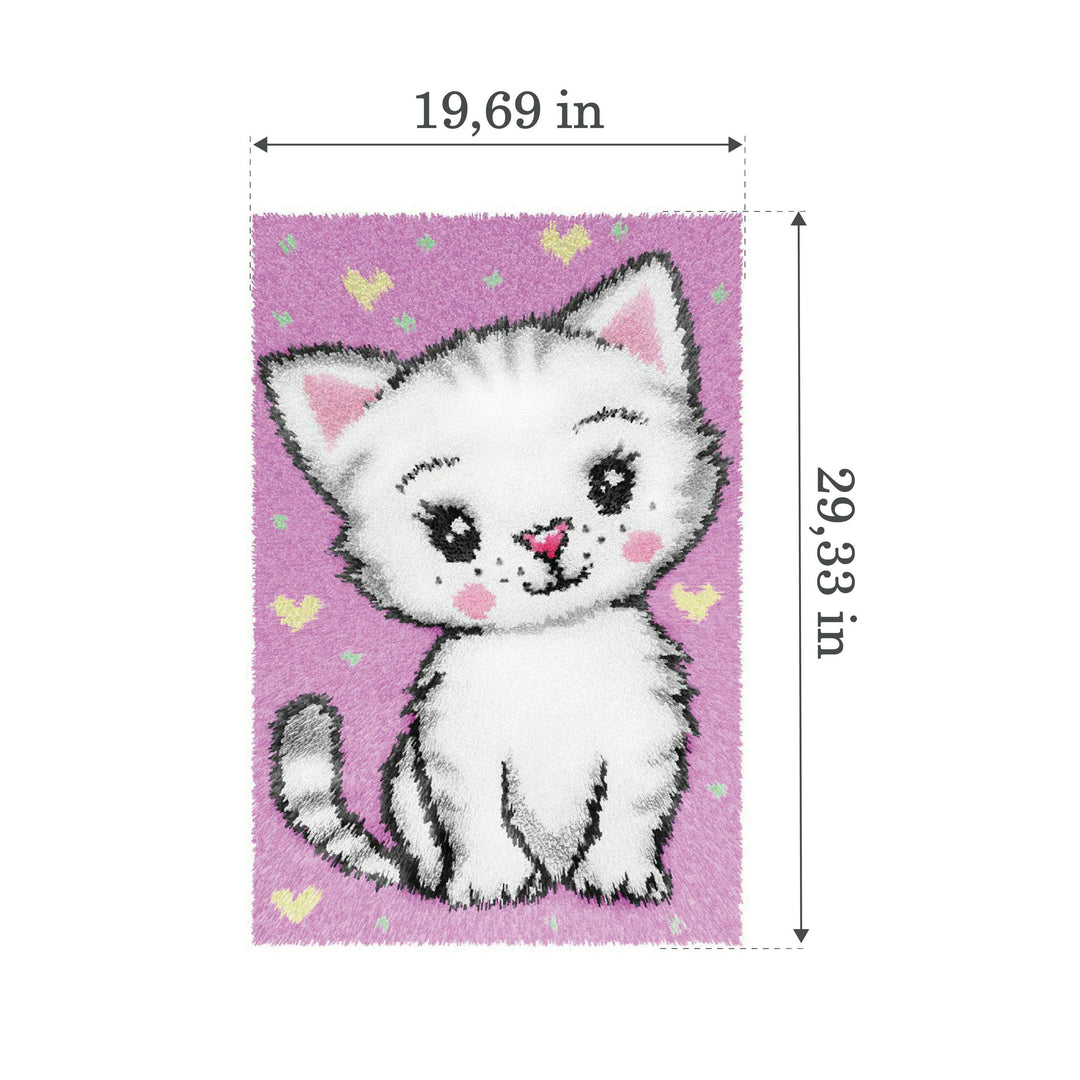 Latch-hook rug kit Kitty 4234
