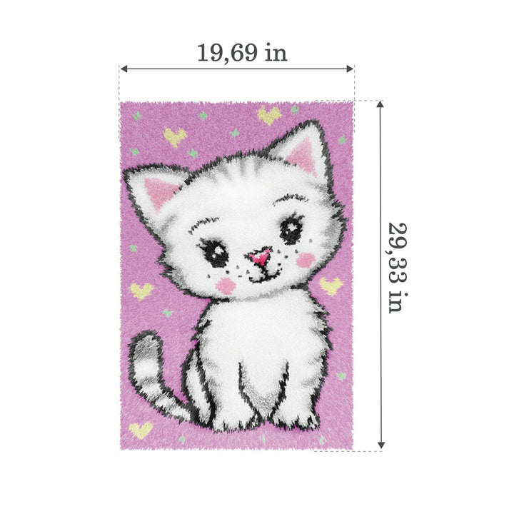 Latch-hook rug kit Kitty 4234