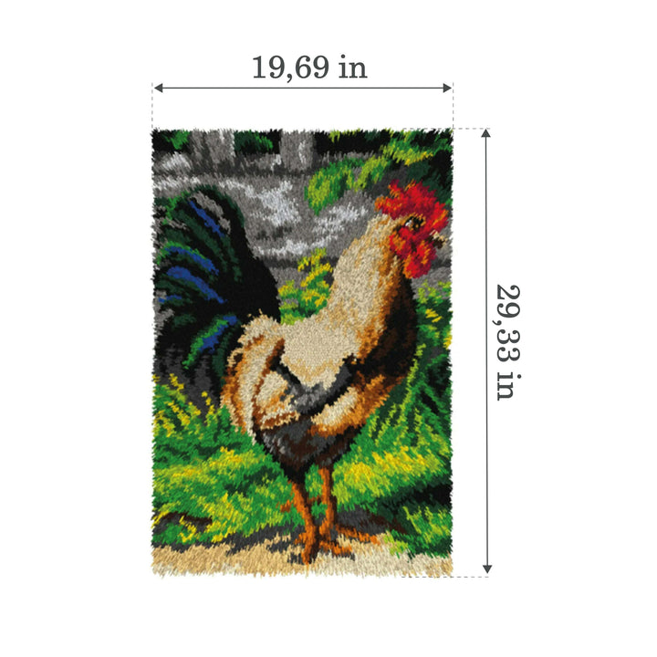 Latch hook rug kit "Rooster" 4242