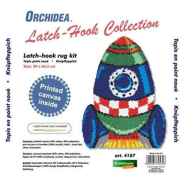 Latch hook rug kit "Spaceship" 4187