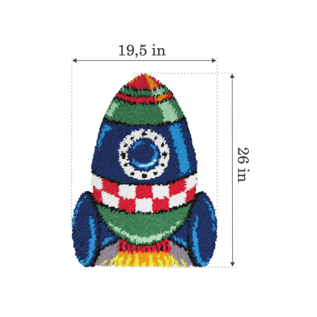 Latch hook rug kit "Spaceship" 4187