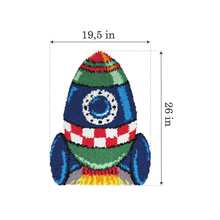 Latch hook rug kit "Spaceship" 4187