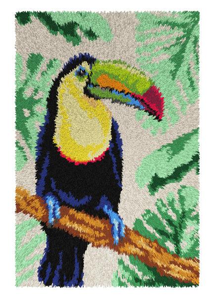 Latch hook rug kit "Toucan"