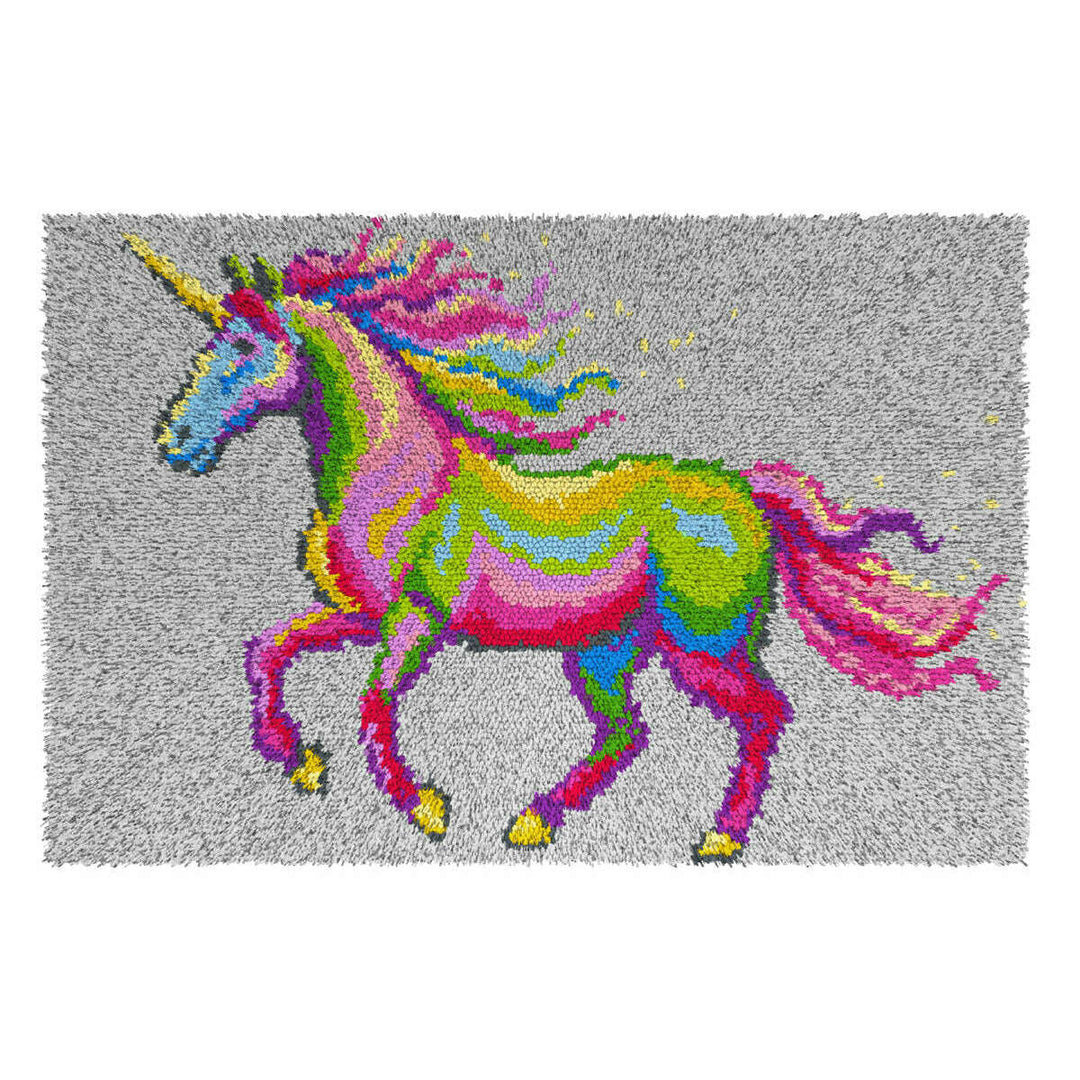 Latch hook rug kit "Unicorn" 4249
