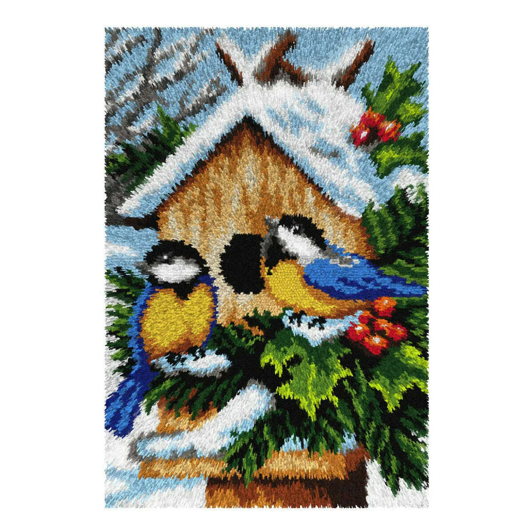 Latch hook rug kit Winter Birds 4243