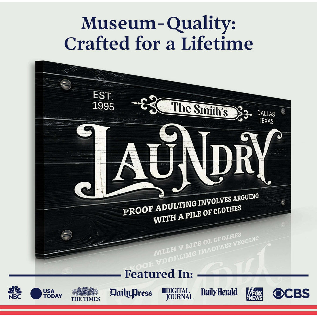 Laundry Room Sign VII