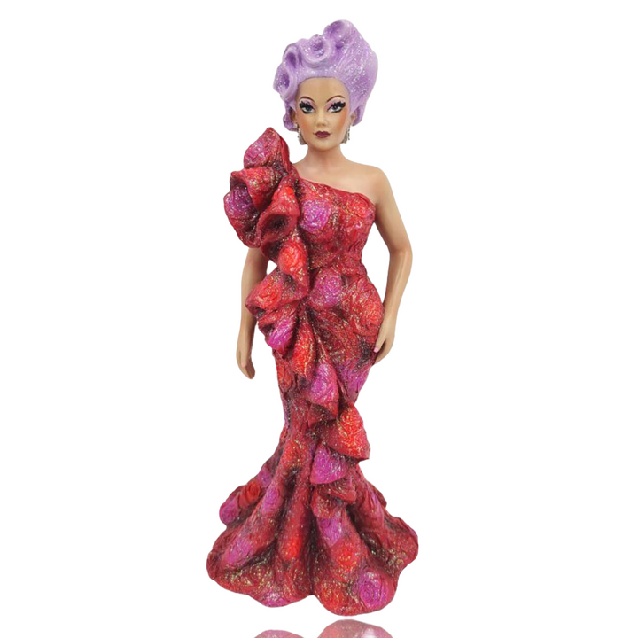 Lavendar Rose Drag Queen Figure December Diamonds