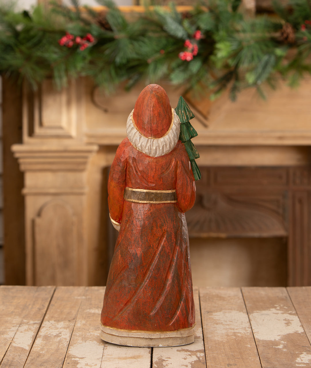 Hand Carved Elegant Santa by Bethany Lowe Designs, image 2
