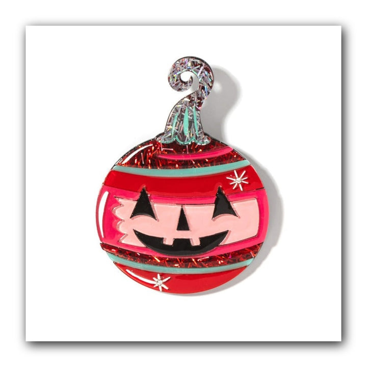 Spooktacular Sparkle Brooch by Johanna Parker x Lipstick & Chrome — Halloween Glitter Acrylic Pin