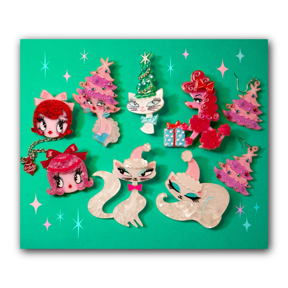 Swanky Pinkmas 7 Piece Bundle by Miss Fluff x Lipstick & Chrome — Complete Pink Christmas Collection