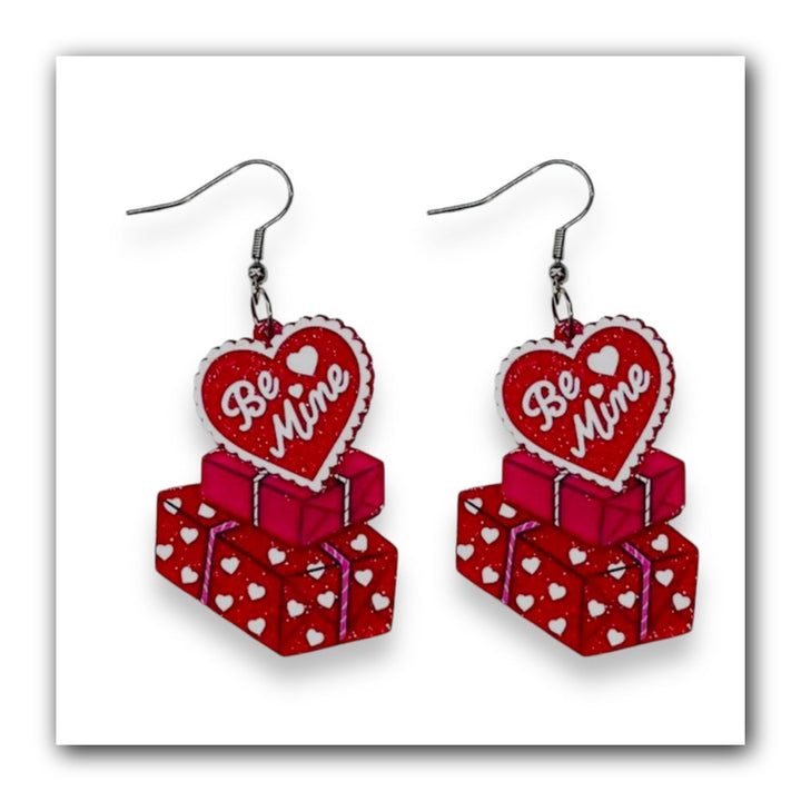 Valentine's Happy Mail Earrings by 50's Vintage Dame x Lipstick & Chrome — Love Letter Drop Earrings