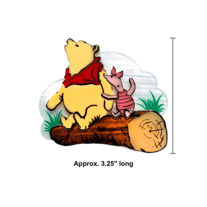 "Pooh and Piglet" Brooch by Lipstick & Chrome