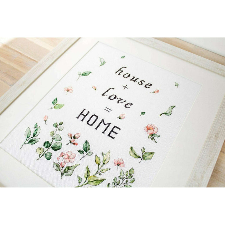 Leaves and Flowers B1162L Counted Cross-Stitch Kit
