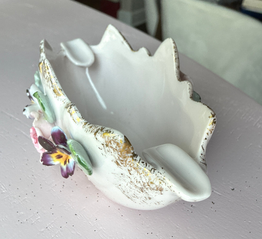 Lefton trinket dish angle view