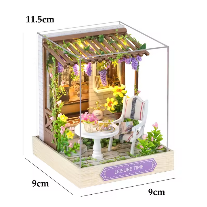 Leisure Time Dollhouse Kit - Miniature Wizardi Roombox Kit