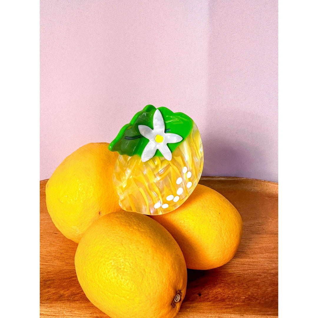 Lemon Hair Claw Clip
