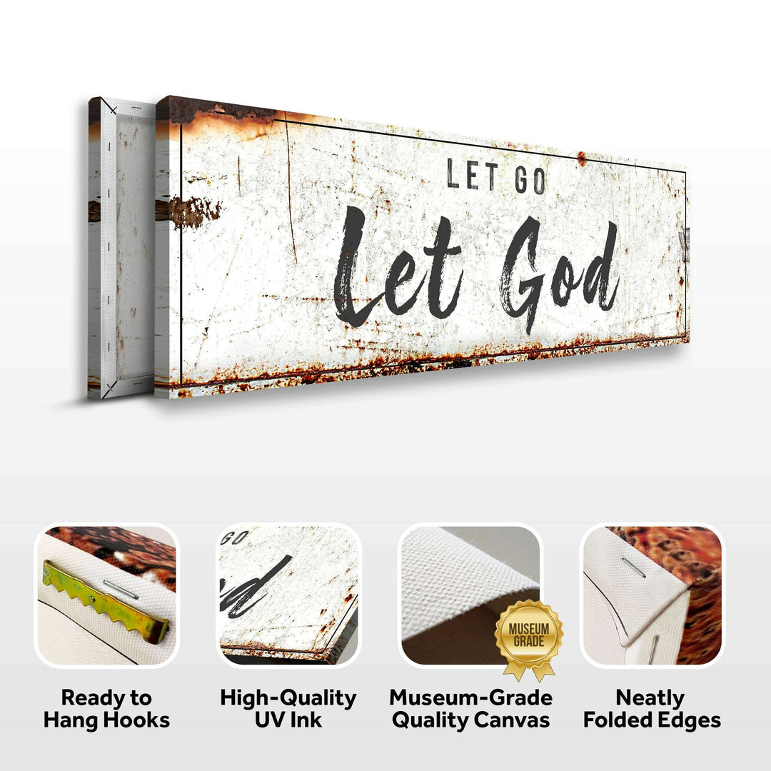 Let Go Let God Faith Sign