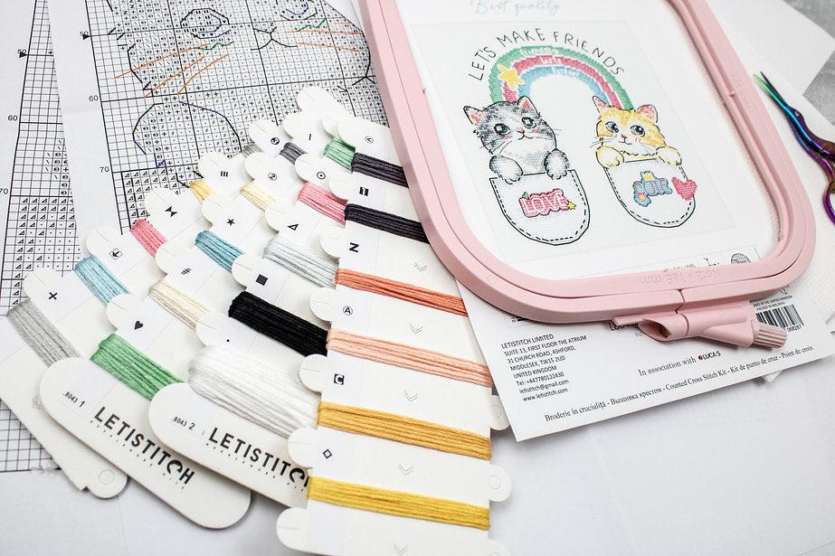 Let's make friends! L8043 Counted Cross Stitch Kit