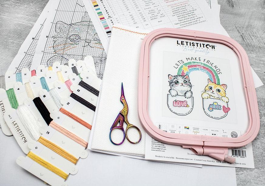 Let's make friends! L8043 Counted Cross Stitch Kit