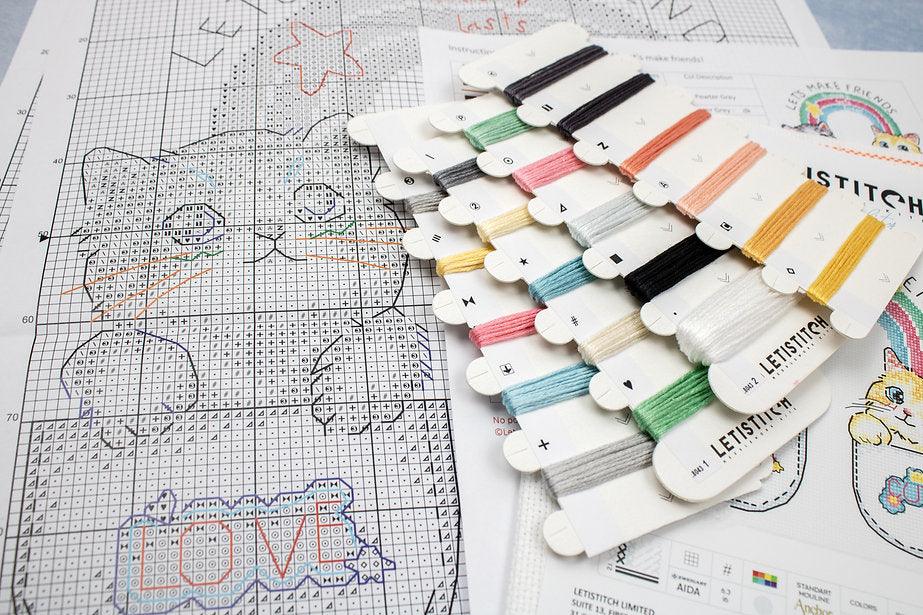 Let's make friends! L8043 Counted Cross Stitch Kit