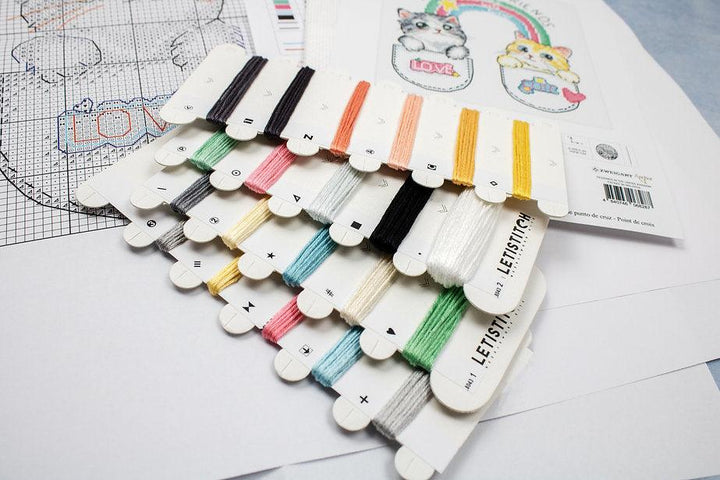 Let's make friends! L8043 Counted Cross Stitch Kit