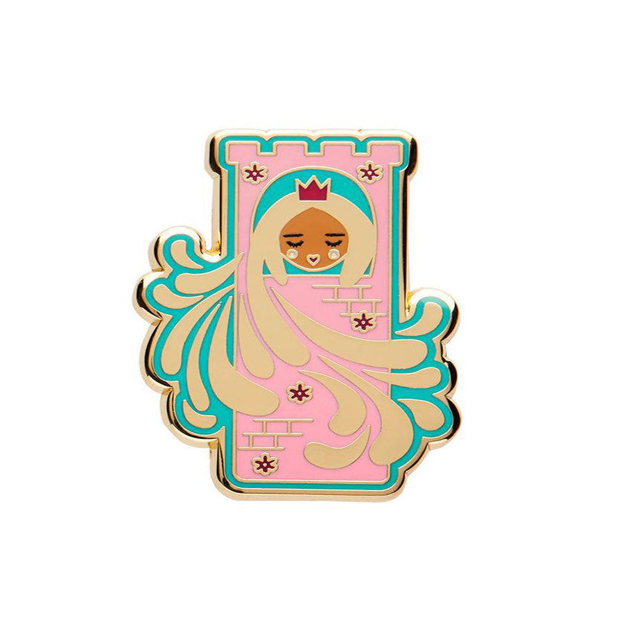 Let Your Hair Down Enamel Pin by Erstwilder image